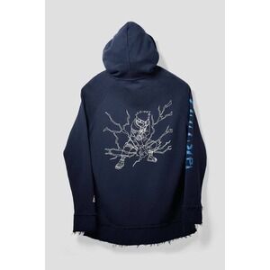 LIQUID X NARUTO 20Y FRAYED PULLOVER KAKASHI HOODIE SZ XL